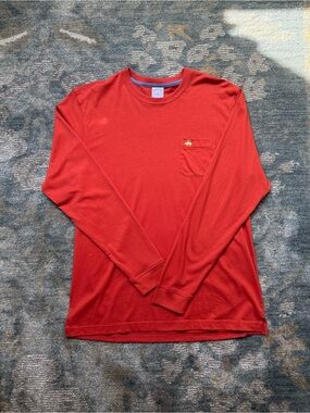 Brooks Brothers 100% Cotton Long Sleeve Pocket Tee